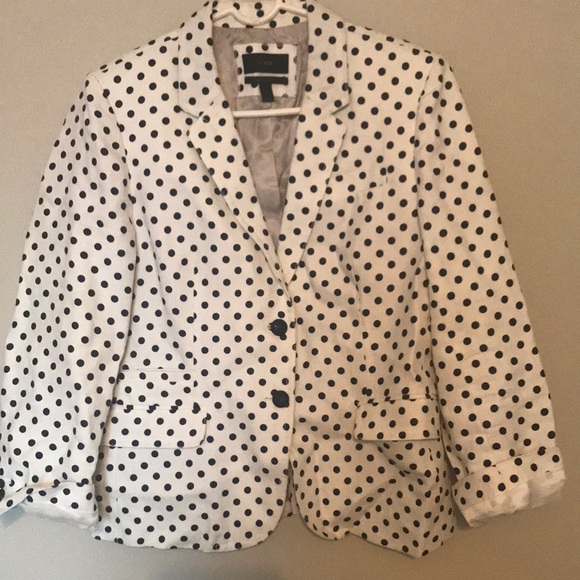 J Crew Polka Dot Blazer
